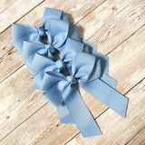 4’’ HAIR BOW - COLUMBIA BLUE