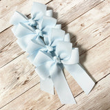 4’’ HAIR BOW - BLUE VAPOUR