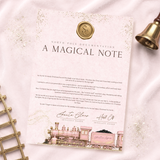 PRINTED RANGE - A4 MAGICAL NOTE - NORTH POLE EXPRESS - PINK