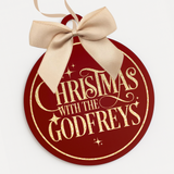 CUSTOM UV-DTF - CHRISTMAS WITH THE (FAMILY) - GOLD GLITTER