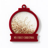 ACRYLIC SNOWGLOBE SHAKER BAUBLE