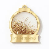 ACRYLIC SNOWGLOBE SHAKER BAUBLE