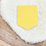 SCALLOP EDGE PENNANT - LEMON