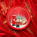 SOLVENT STICKER - POSTIE BEAR - CHOCOLATE TUB TOPPER