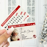 PACK OF 10 SANTA DRIVING LICENCES