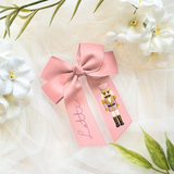DTF TRANSFER - PACK OF 3 - FOR BOWS - PINK NUTCRACKER