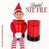 STL FILE - DIGITAL DOWNLOAD - 3D PRINT - ELF POST BOX