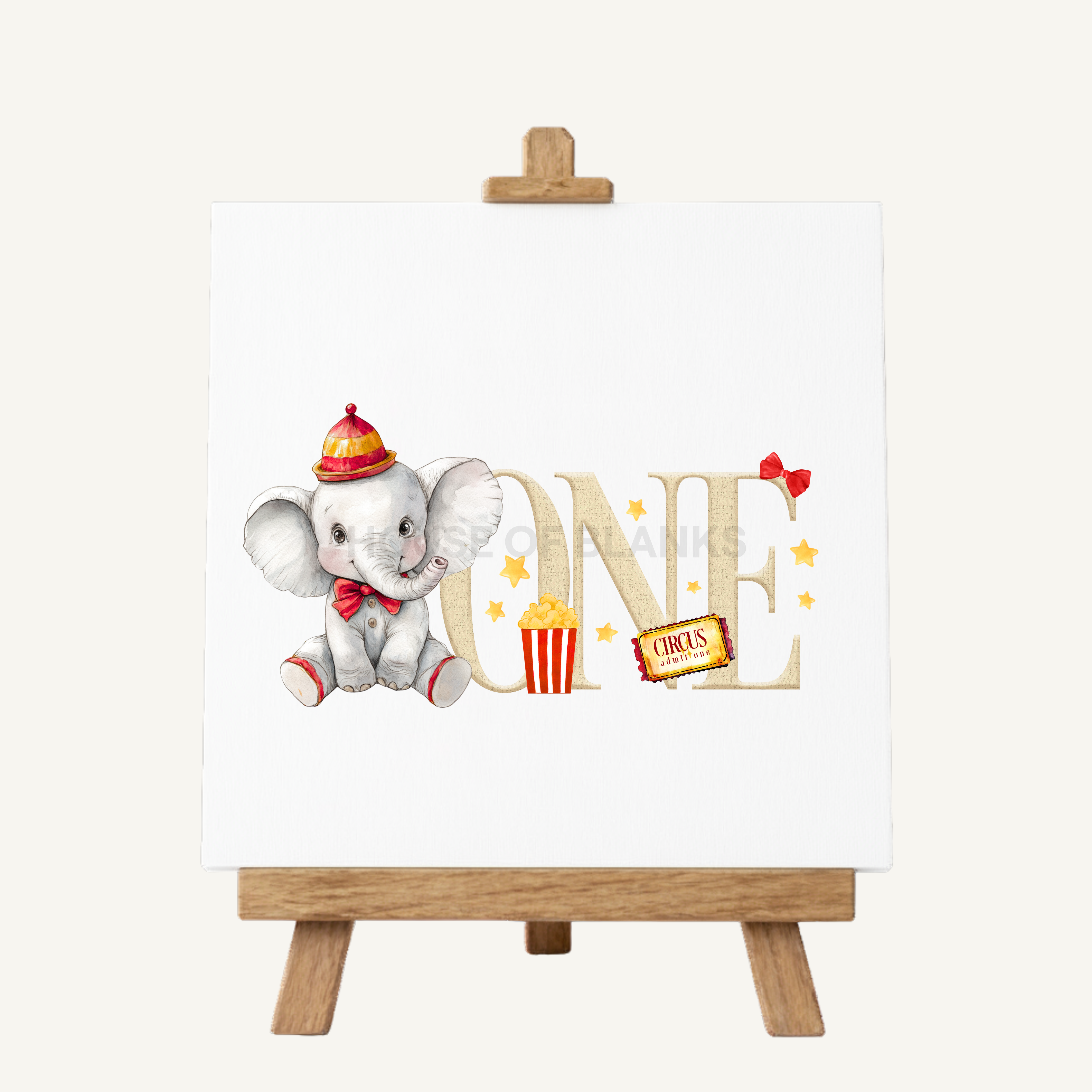 DTF TRANSFER - LITTLE CIRCUS ELEPHANT