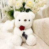 VALENTINES WHITE ROSE BEAR