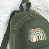 DTF TRANSFER - SAGE RAINBOW BUNNY (10CM) (BACKPACK)