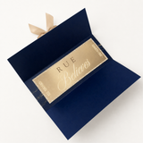 PRINTED MONEY/TICKET WALLET - NORTH POLE EXPRESS - NAVY