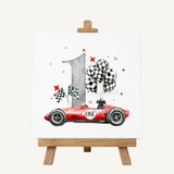DTF TRANSFER - RED RACE CAR