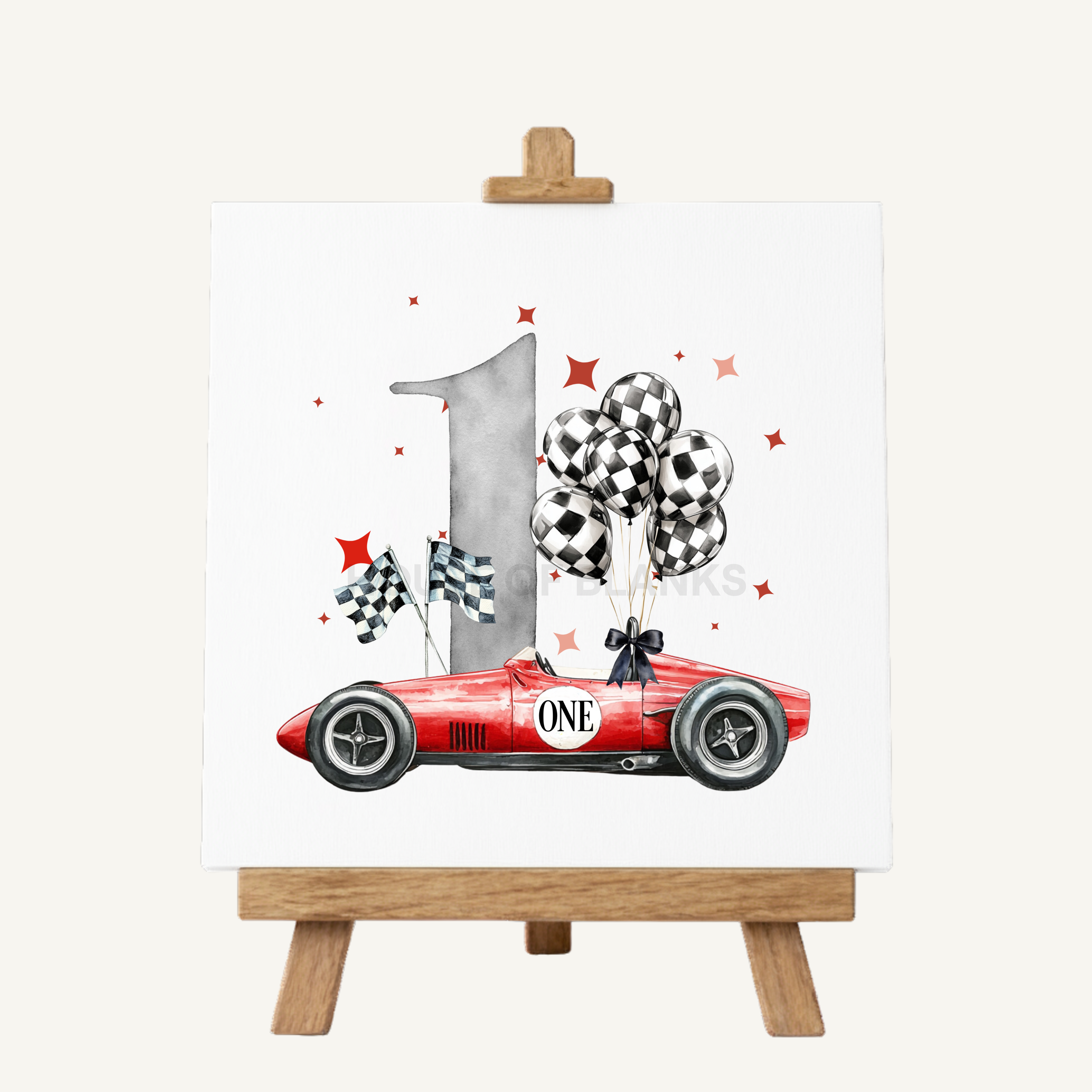 DTF TRANSFER - RED RACE CAR