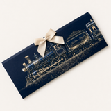 PRINTED MONEY/TICKET WALLET - NORTH POLE EXPRESS - NAVY