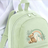 DTF TRANSFER - GREEN RAINBOW BEAR (10CM) (BACKPACK)