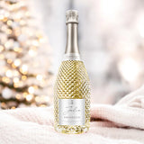 CUSTOM SOLVENT SILVER PROSECCO LABEL