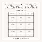 T-SHIRT - CHILDRENS - 3 TO 15 YEARS - BLACK