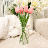 MOTHERS DAY PINK FAUX TULIPS IN VASE