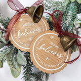 UV-DTF DECAL - CHRISTMAS - WHITE BELIEVES CIRCLE