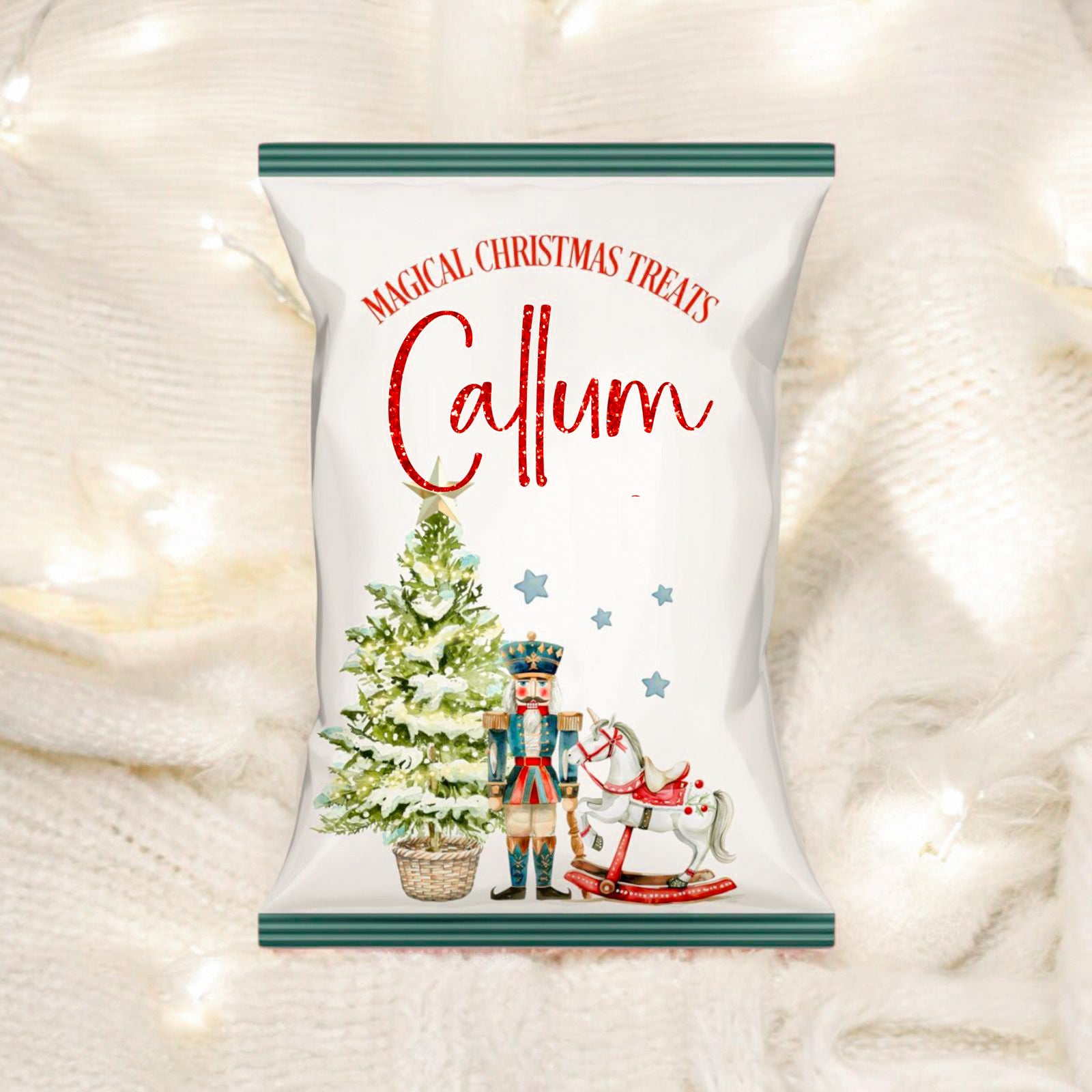 CHRISTMAS TREAT PACKET - NAVY NUTCRACKER