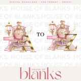 DIGITAL DOWNLOAD: A-Z PINK EXPRESS TRAINS