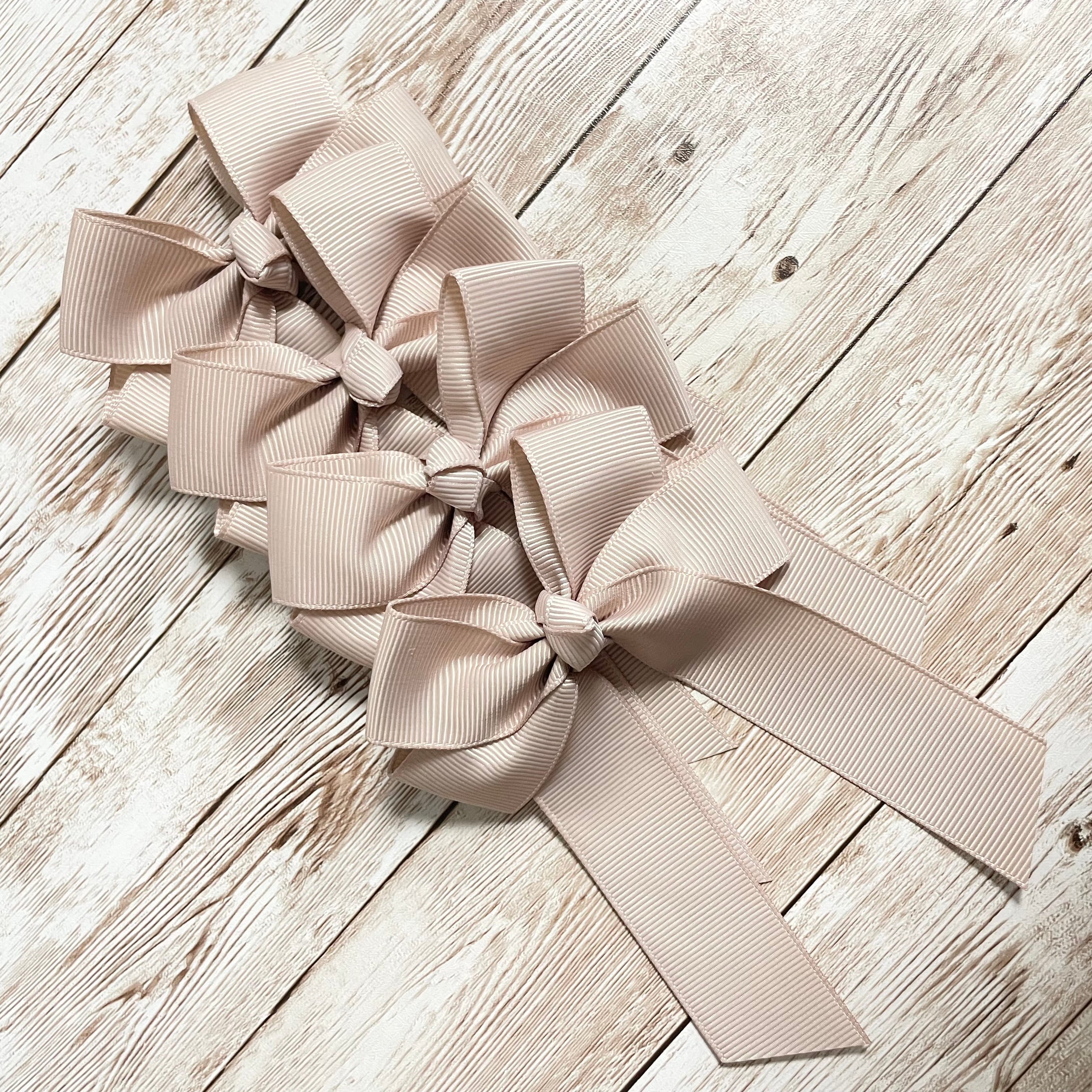 4’’ HAIR BOW - TAUPE