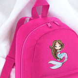 DTF TRANSFER - BRUNETTE MERMAID (10CM) (BACKPACK)