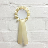 CHAMPAGNE ROSETTE BADGE