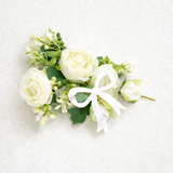 ACRYLIC - BOW - PEARL WHITE