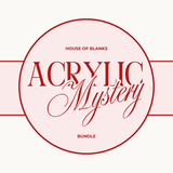 CHRISTMAS ACRYLIC MYSTERY BOX *WORTH AT LEAST £20 & INCLUDES 3 x FREE UVDTF*