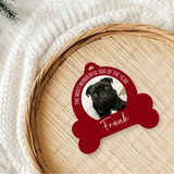 CUSTOM UV-DTF - DOG BONE BAUBLE PHOTO & TEXT