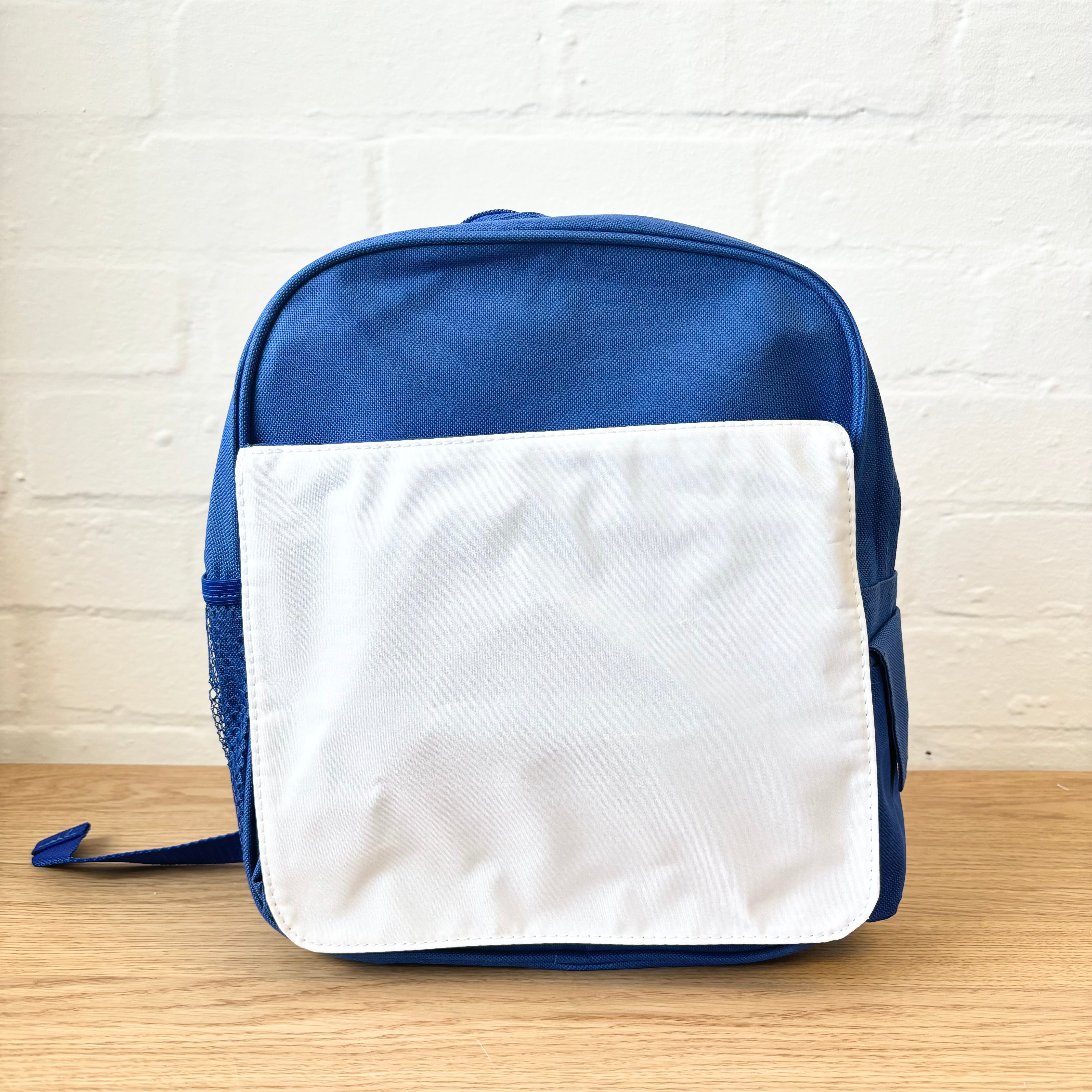 BLUE BACKPACK (SUITABLE FOR SUBLIMATION)