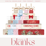 DIGITAL DOWNLOAD: CHRISTMAS BOOK STACKER KIT