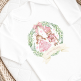 CUSTOM DTF TRANSFER: CHRISTMAS - BALLERINA CHRISTMAS WREATH