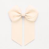 4’’ HAIR BOW - BEIGE