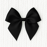 ITALIAN BOWS - PACK OF 6 - 10CM - BLACK