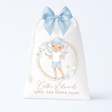 DTF TRANSFER - TOOTH FAIRY - WREATH - LARGE -BLUE