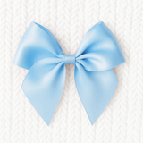 ITALIAN BOWS - PACK OF 6 - 10CM - PALE BLUE
