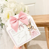 SOLVENT STICKER - TREAT BOX - PINK GINGHAM FLOPSY