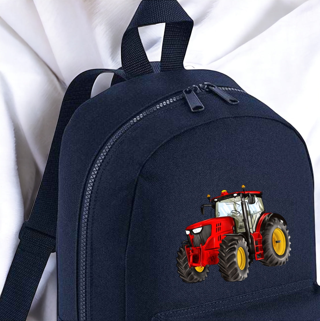 DTF TRANSFER - RED TRACTOR (10CM) (BACKPACK)