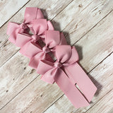 4’’ HAIR BOW - ROSE QUARTZ