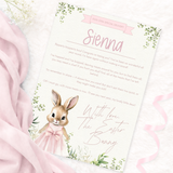 PRINTED RANGE - EASTER - A4 CERTIFICATE - ORIGINAL FLOPSY - PINK