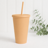 24oz PEACH COLD CUP TUMBLER
