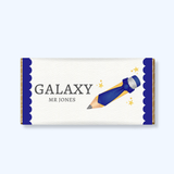 PRINTED RANGE - TEACHER COLLECTION - PENCILS - CHOCOLATE WRAPPER - NAVY