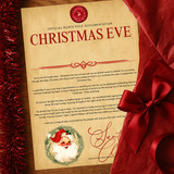 A4 LETTER - CHRISTMAS EVE LETTER - TRADITIONAL SANTA WREATH