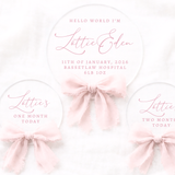 ACRYLIC - CLEAR - CIRCLE MILESTONE DISCS (PACK OF 13)