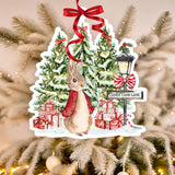 HANGING ACRYLIC CHRISTMAS DECORATION (FOR FLOPSY RED CANDY CANE LANE)