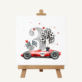 DTF TRANSFER - RED RACE CAR