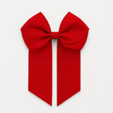 4’’ HAIR BOW - DARK RED