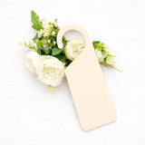 ACRYLIC - DOOR HANGER - CREAM